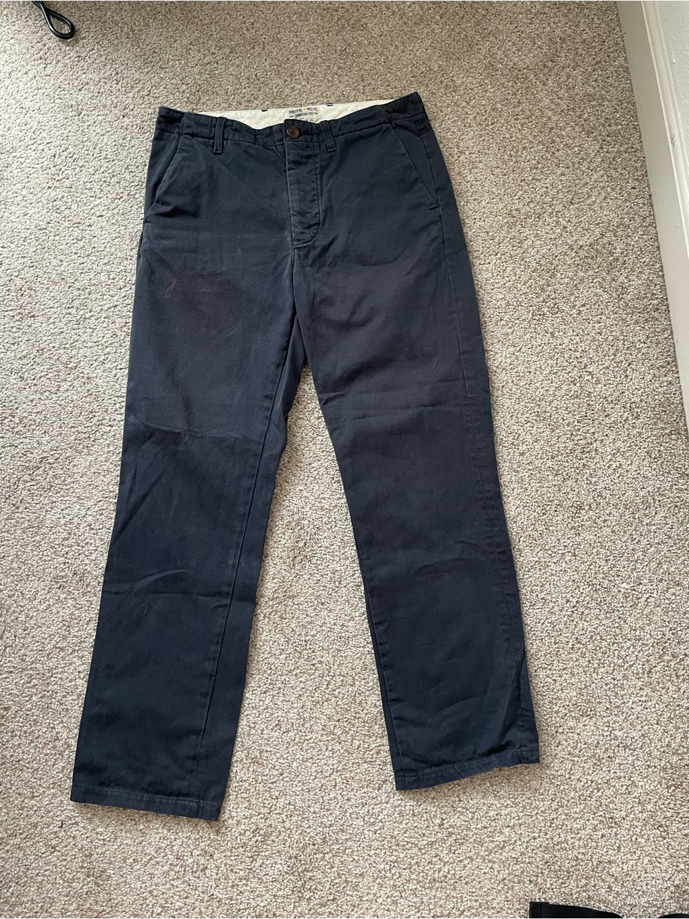 imogene + willie Navy Straight Chinos